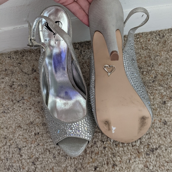 Steve Madden Rhinestone Heels | Size 9 - Picture 7 of 8